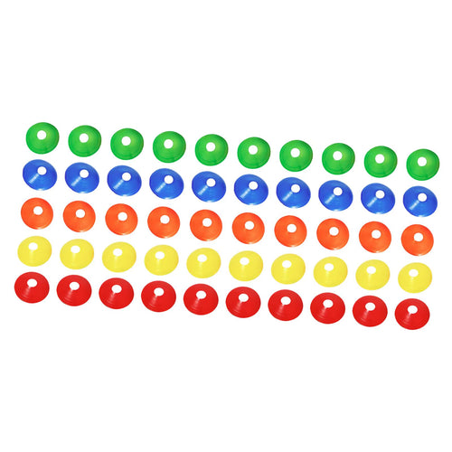 50 Pieces/Set Soccer Cones Flexible Practice Agility Soccer Training for Garden